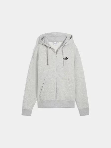 Кофта спортивна PUMA Ess Comfort Full-zip Hoodie комбінований верх сірий