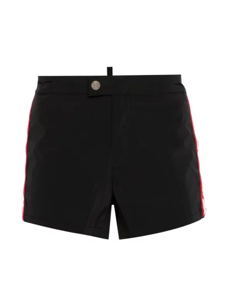 Kąpielówki Dsquared2 z logo czarne