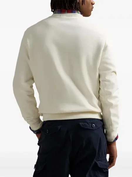 Căciulă Polo Ralph Lauren de catifea cord cu dungi de costum alb
