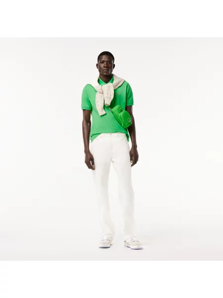 Lacoste Koszulka Polo Oryginał Petit Piqué zielona