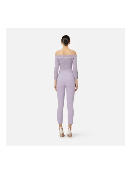Pantaloni Elisabetta Franchi roz