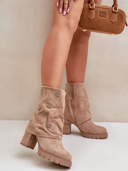 Čevlji do gležnjev Boto bež