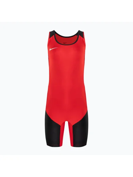Мъжки анцуг за вдигане на тежести Nike с алени/черни цветове черно