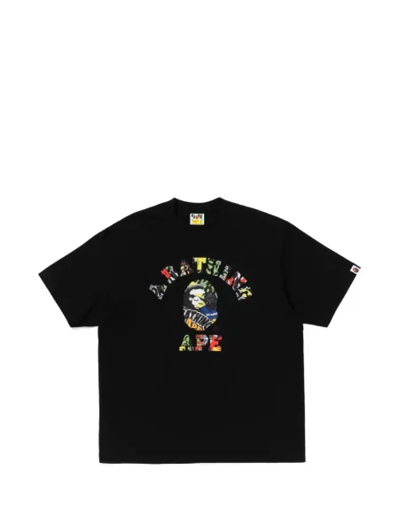 Tricou A Bathing Ape® cu autograf negru