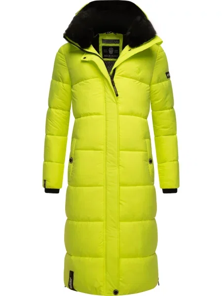 MARIKOO Palton funcțională verde neon negru