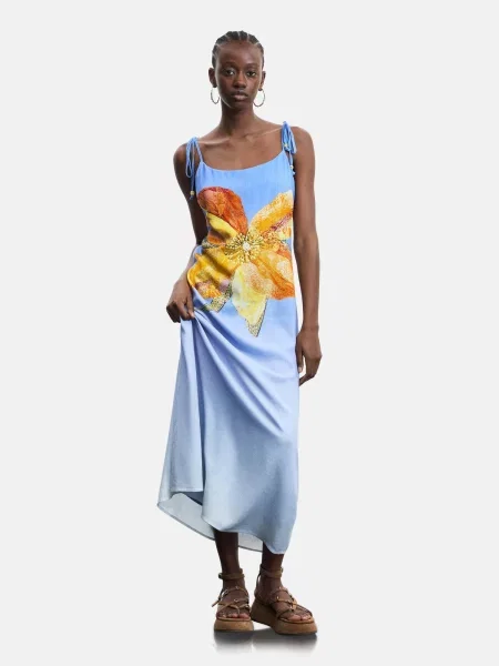 Desigual Rochie deschis / galben / portocaliu albastru