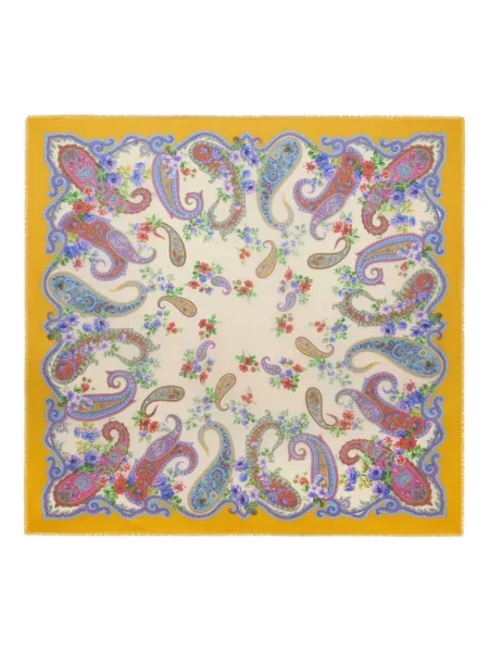 Batic Etro cu model floral galben