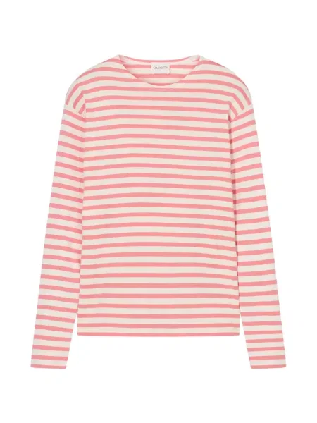 Lung tricou Closed cu dungi roz