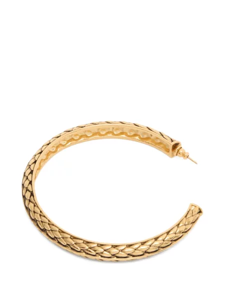 Cercei Roberto Cavalli cu model piele de șarpe