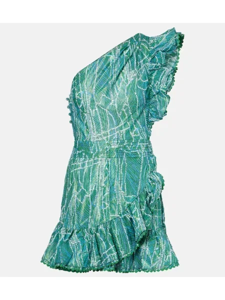 Rochie Poupette St Barth cu imagine verde