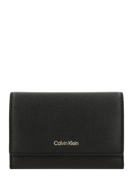 Calvin Klein Peňaženka Foil Logo Trifold W/ Zip Pocket čierna
