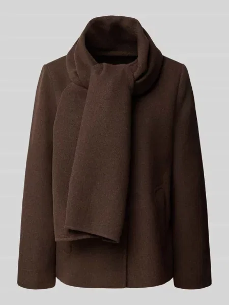 Krótki płaszcz o kroju regular fit z szalowym kołnierzem model UNALAURA' Vero Moda