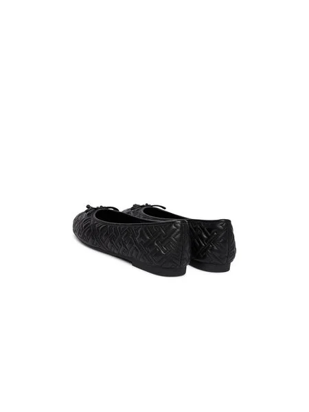 Tommy Hilfiger Baleríny Th Quilted Ballerina čierna