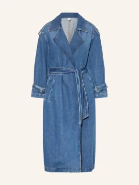Liu Jo Dżinsowy Trencz blau niebieski