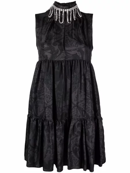 Rochie midi Philipp Plein negru