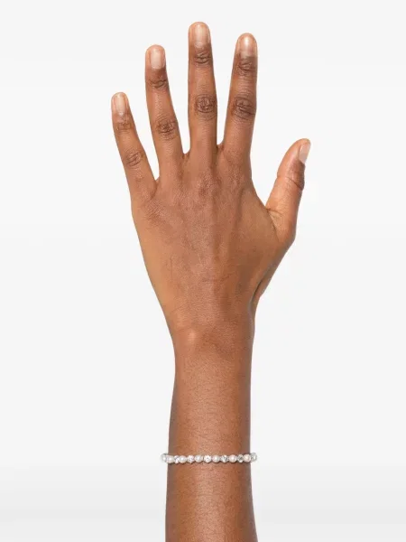 Colier Swarovski cu perle argintiu