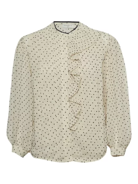 Cămașă Sandro cu buline plisată