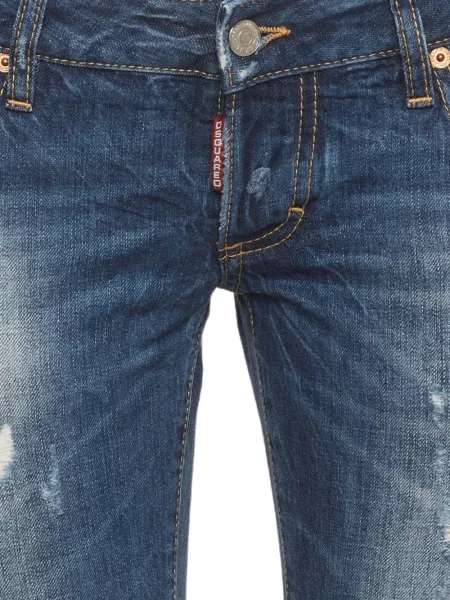 Blugi Dsquared2 zdrențuiți albastru
