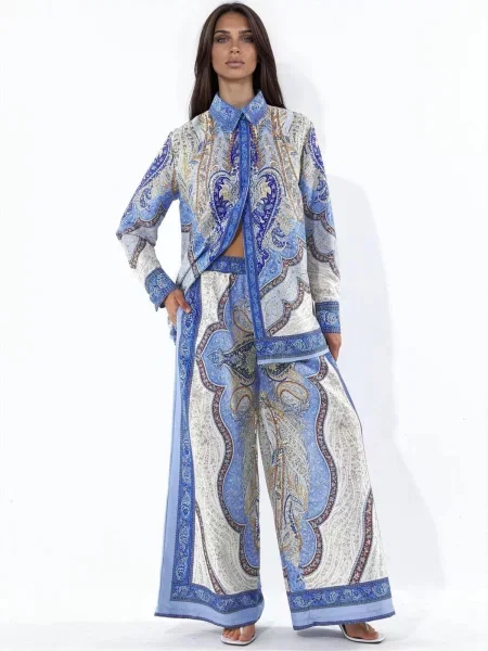 MSN Collection Obleka za doma Zweiteiliges Set mešane barve