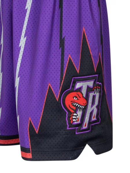 Pantaloni scurți Mitchell & Ness plasă violet