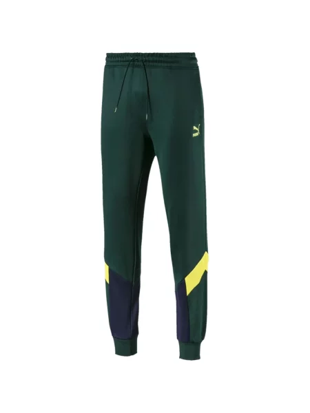 Pantaloni Puma alergare cu autograf verde