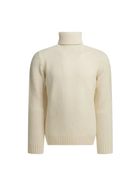 Sweter z golfem Altum biały