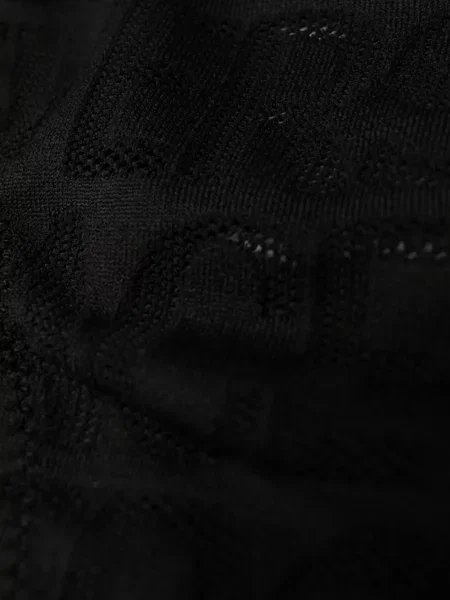 Chiloți tanga Versace plasă negru