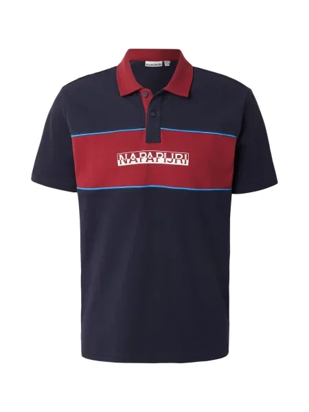 NAPAPIJRI Tricou EKIM bleumarin / azur / roșu cireș / murdar alb