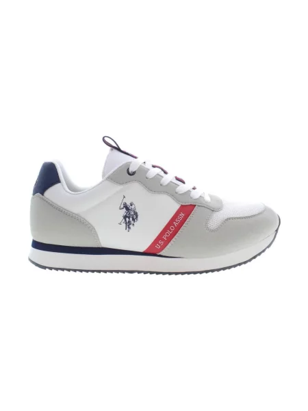 Sneakersy U.s Polo Assn. sznurowane białe