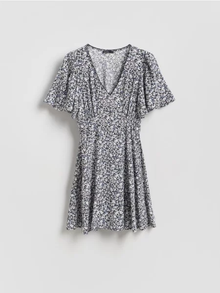 Reserved Rochie din cu model bleumarin