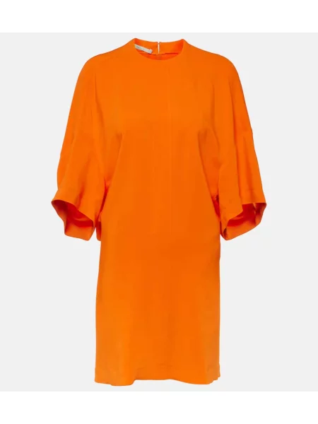 Rochie Stella Mccartney din jerseu portocaliu
