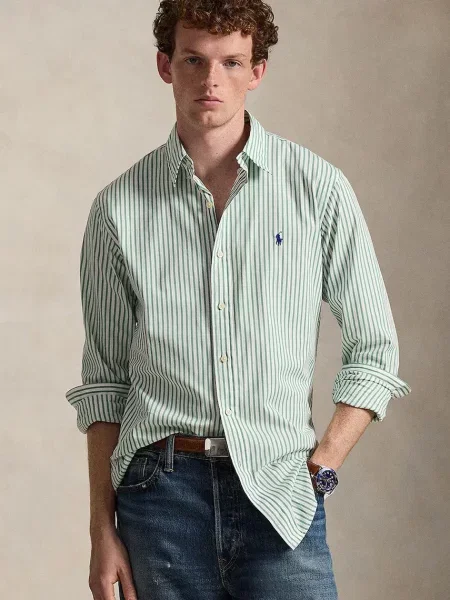 Košile Polo Ralph Lauren regular s límečkem button-down zelená