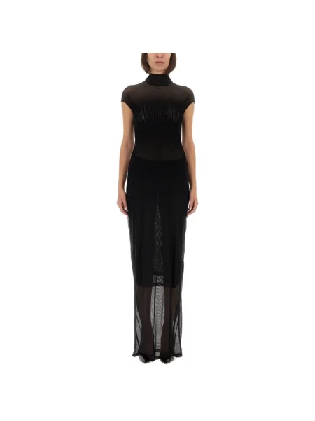 Sukienka maxi Jean Paul Gaultier czarna