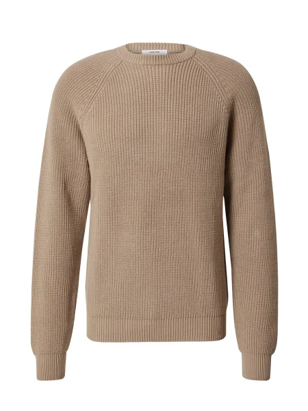 DAN FOX APPAREL Pulover Markus taupe gri