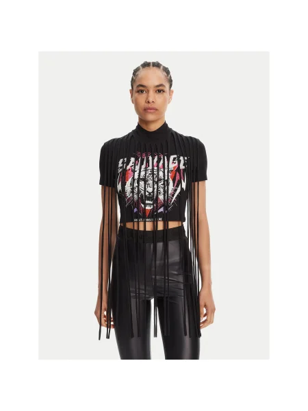 Versace Jeans Couture Póló Slim Fit fekete