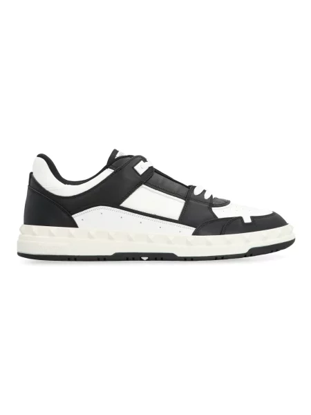 Lniane sneakersy Valentino Garavani białe