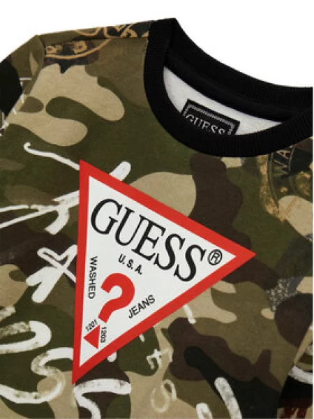 Guess Pulóver Sötétzöld