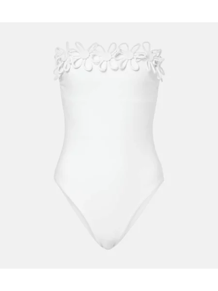 Haftowany strój kąpielowy Karla Colletto biały