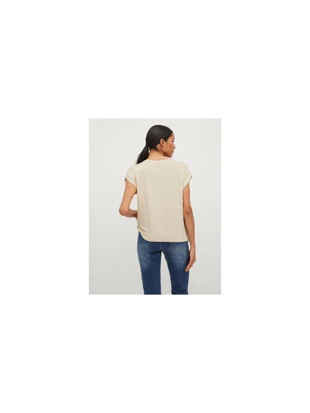 Vila Póló Ellette Regular Fit bézs