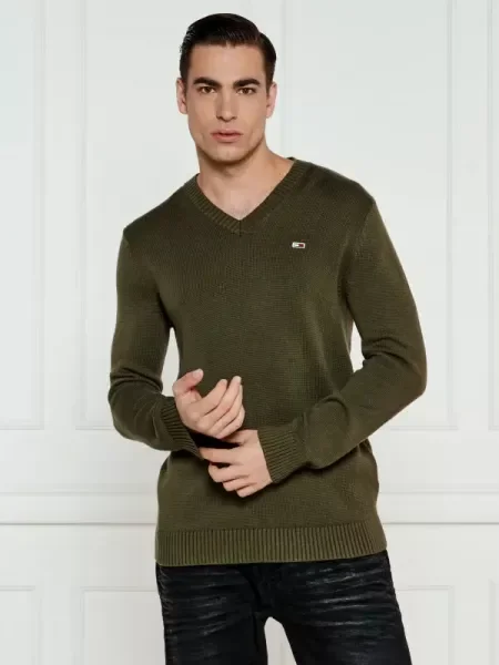 Tommy Jeans Pulover kaki