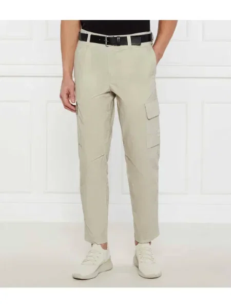 BOSS ORANGE Cargo nadrág Sisla | Tapered fit bézs
