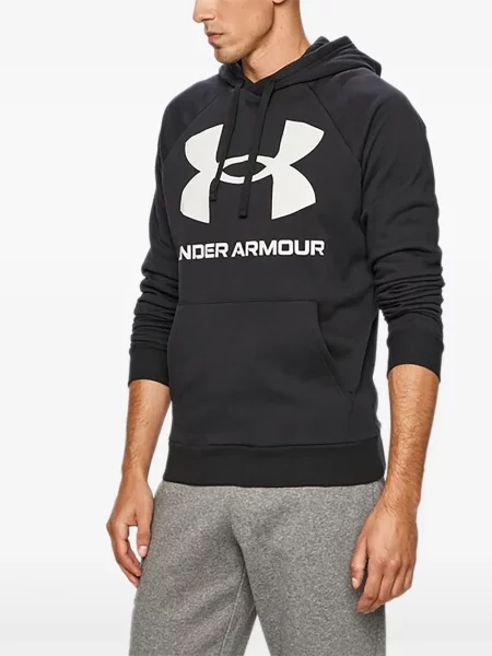 Hanorac cu glugă Under Armour cu imagine negru