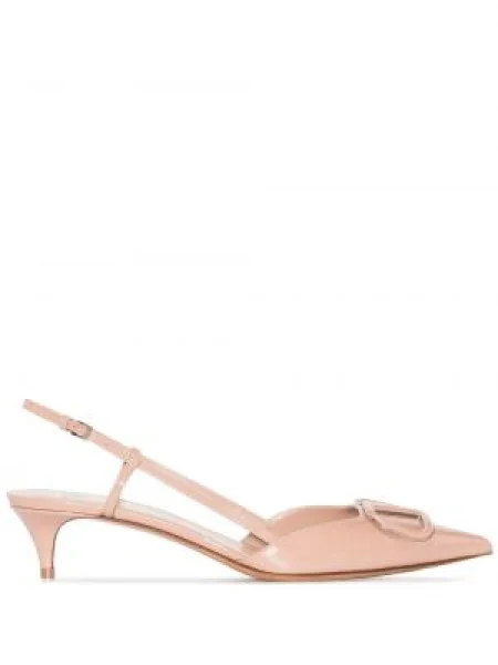 Pantofi cu toc Valentino Garavani slingback roz