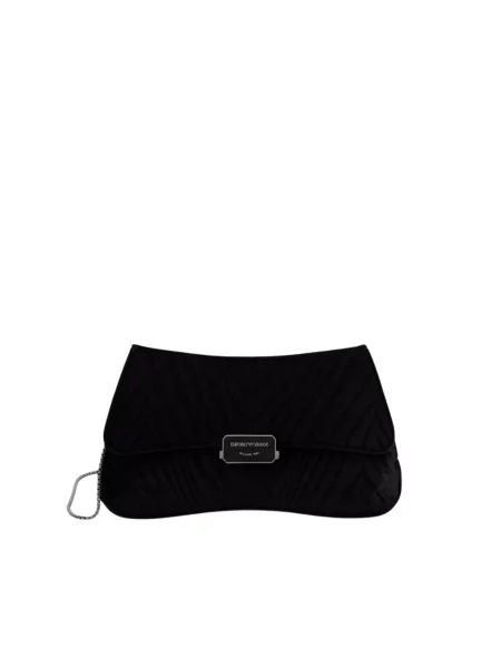 Kopertówka Emporio Armani z logo czarna