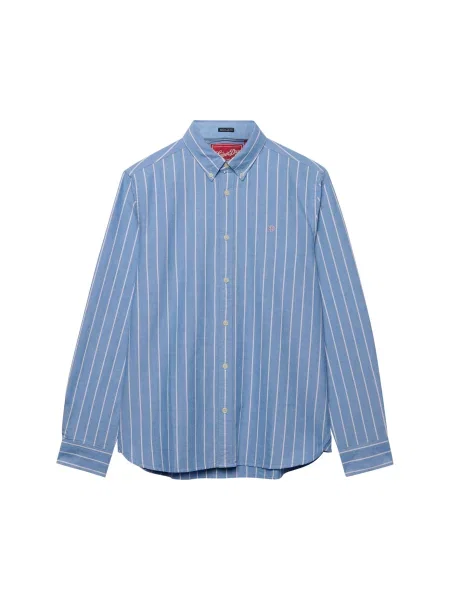 Superdry & Co Cămașă albastru deschis alb