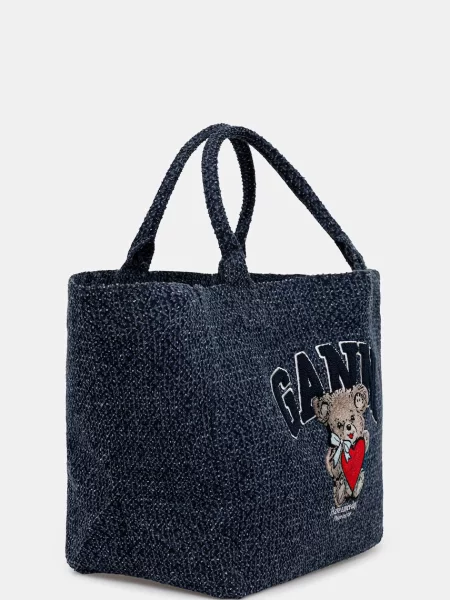 Ganni Torebki Kobieta ONE SIZE XXL Torba na Zakupy Bear niebieski