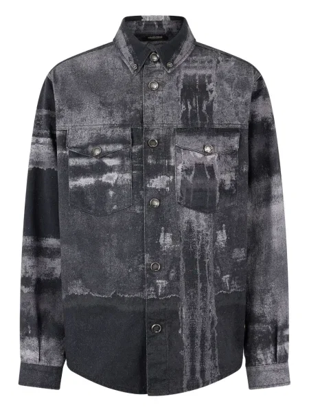 Košulja Roberto Cavalli s printom s apstraktnim uzorkom crna