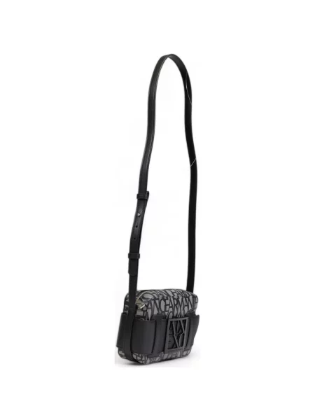 ARMANI EXCHANGE Geantă de umăr gri / negru bej