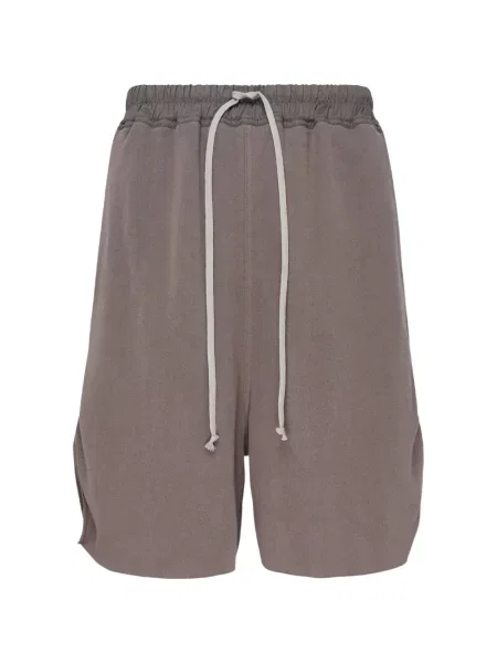 Pantaloni scurți Rick Owens cu cordon maro