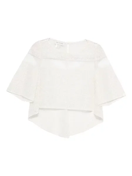 Przezroczysta bluzka Gemy Maalouf biała